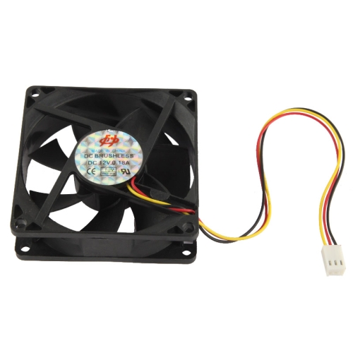 80mm 3-pin Cooling Fan (8025 3-pin) - Click Image to Close